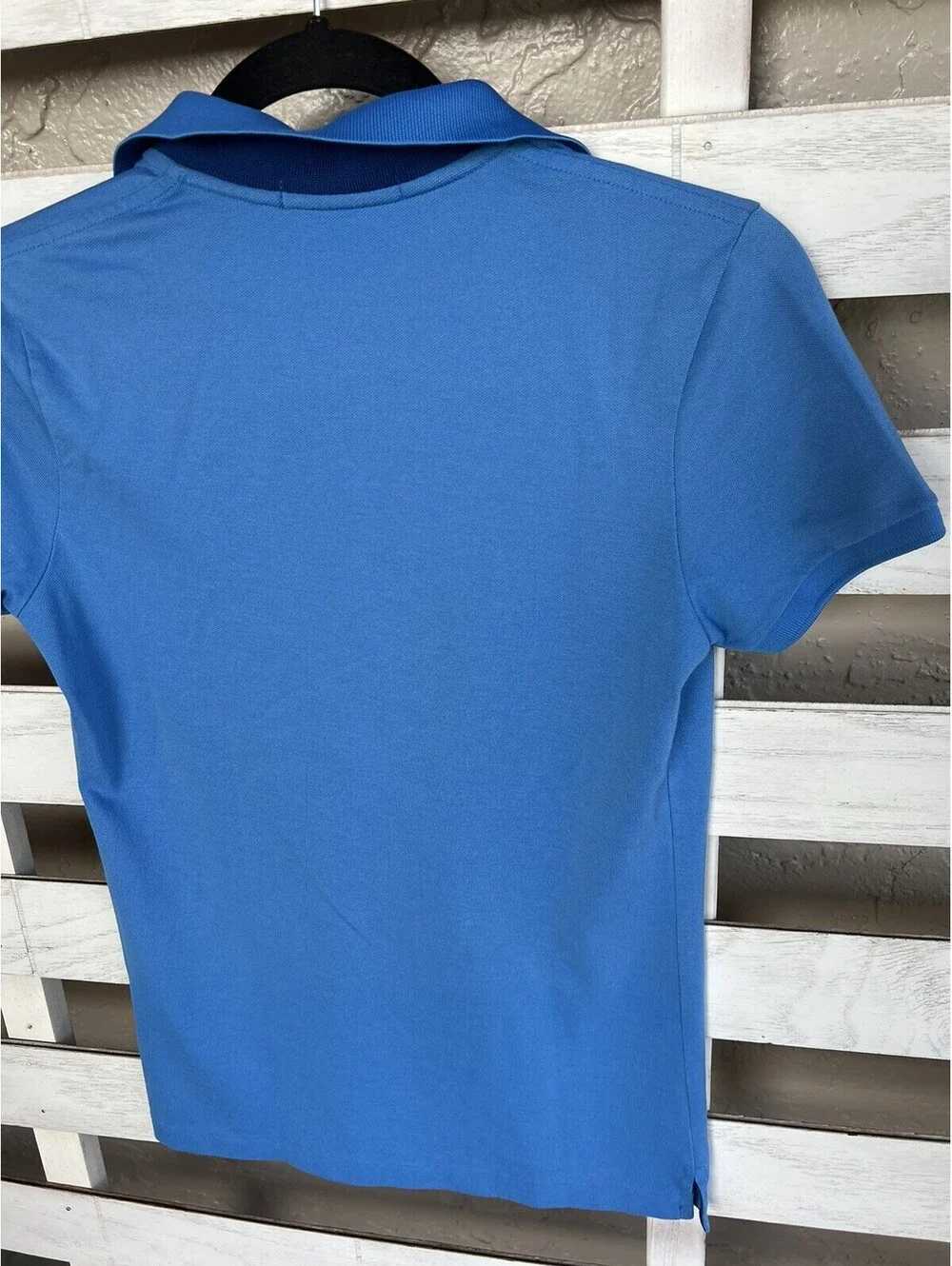 Ralph Lauren Golg Blue Pony Casual Polo Shirt Tailored Fit  Size S.